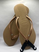 Flip Flop Rose Gold Slim With Crystal Details Size 5 Brand new