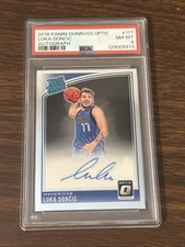 2018 Donruss Optic LUKA DONCIC RC Rated Rookie AUTO #177 PSA 8