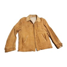 VTG 1950S Hercules Field Master Sears deer skin sport/Bomber jacket Large