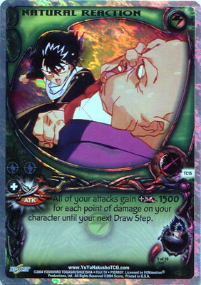Natural Reaction - TC15 - 1st Edition - Cloud Foil (Gateway) Yu Yu Hakusho