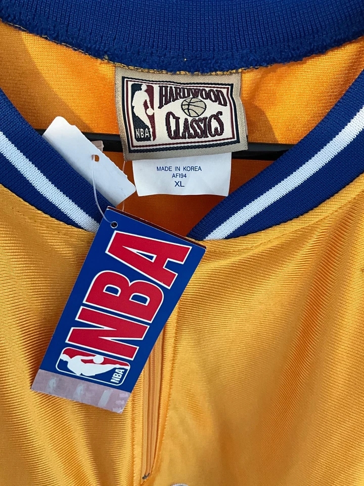 Vintage Majestic Hardwood Clsc Philadelphia Warriors Warm Up Shirt Jersey XL New - Image 3 of 4