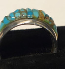Pete Sierra Navajo Ring Turquoise Sterling Silver Sz 11.5 Cobblestone — photo 9