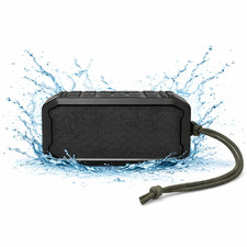 Portable Bluetooth Speaker IPX7 Waterproof, 360 Sound, 8 hours playback - Black