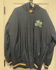 Vintage Notre Dame Fighting Irish Starter Hooded Winter Jacket Men’s Large