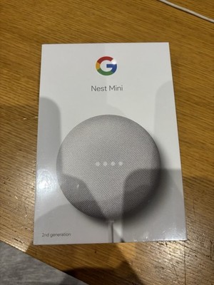 Google Nest Mini, 2. Generation, Smart Speaker, Kreide (Neu & Versiegelt)