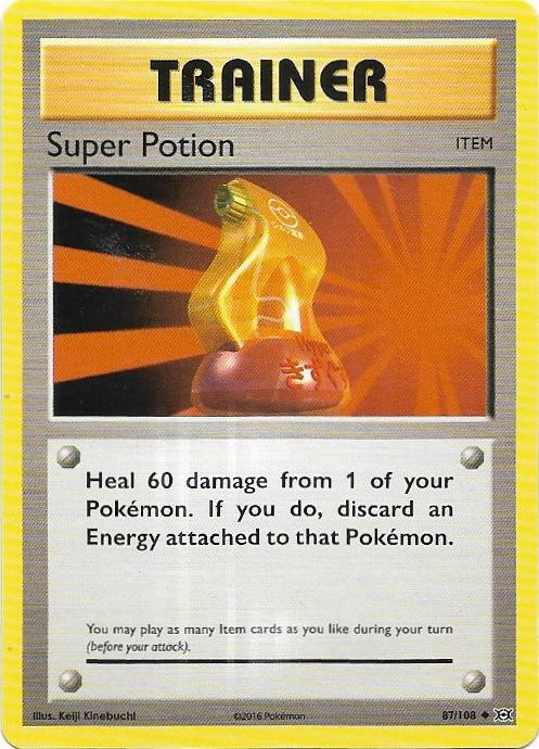 Super Potion 87/108 Uncommon Evolutions Pokemon Near Mint