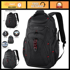 17.3" Travel Laptop Backpack, Water-Repellent, RFID Pockets, Stylish Daypack for