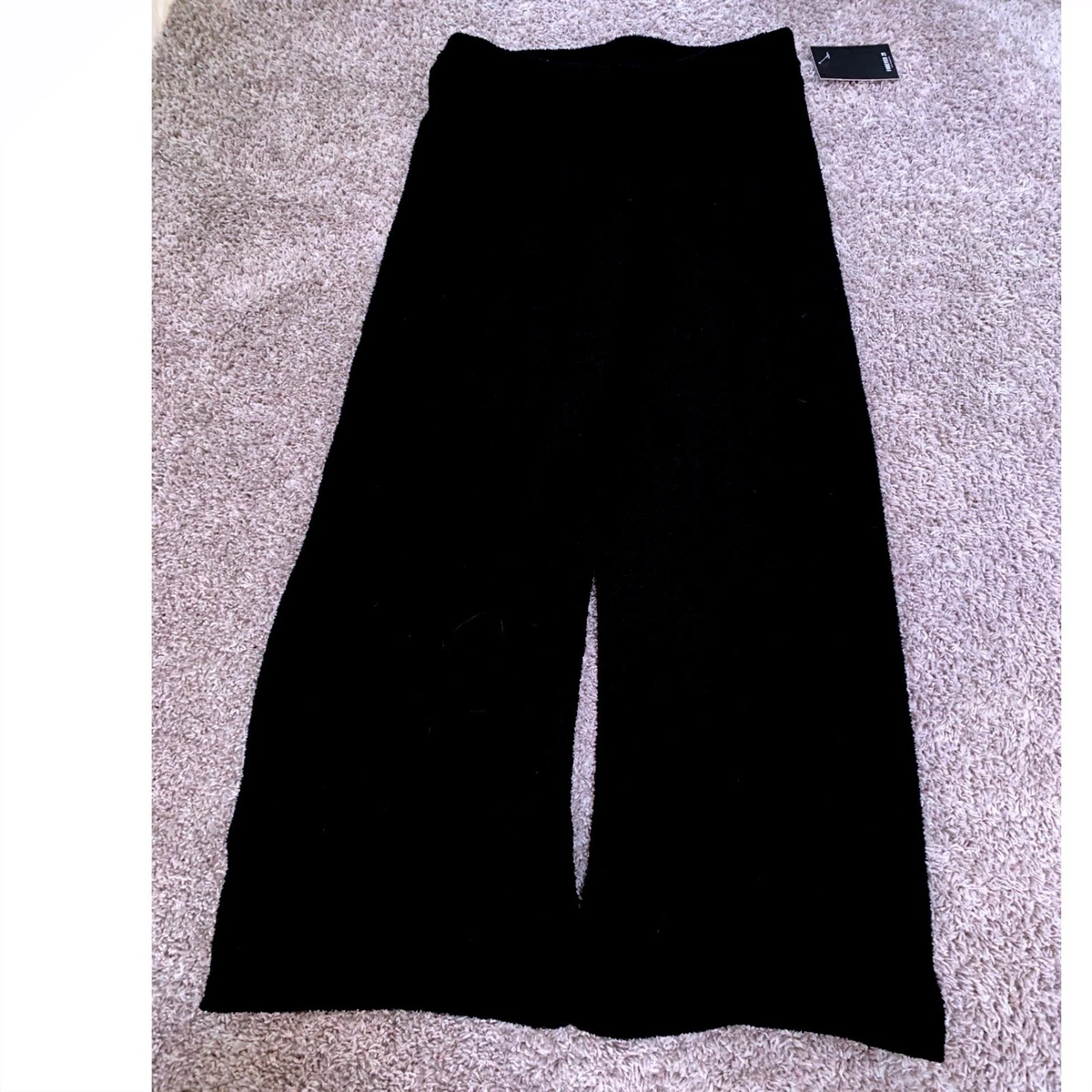 black dress pants forever 21 Velvet Rhinestone Straight Pants
