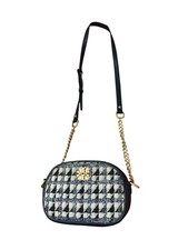 Tory Burch Kira Tweed Small Crossbody Camera Bag Tory Navy 