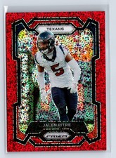 2023 Panini Prizm #120 Jalen Pitre Red Sparkle