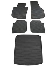 Gummi Kofferraumwanne Fußmatten für Skoda Superb Kombi 2008-2015 Set Passform