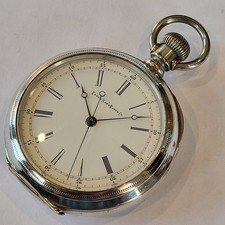 G82 AWESOME VERY SCARCE 1882 16s ELGIN SCARCE DOCTORS WATCH COIN SILVER RUNS A+!