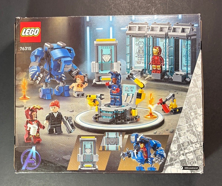Lego Marvel Set 76315 [ Iron Man's Laboratory Hall Of Armor ] NEW