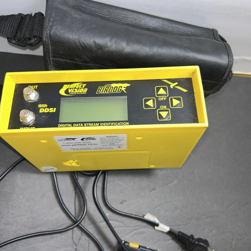 Perfect Vision Birdog Satellite Signal Meter w/ Power Cord does not hold battery - Image 3 of 4