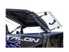 SuperATV Heavy Duty Scratch Resistant Flip Windshield For Honda Talon 1000 20...