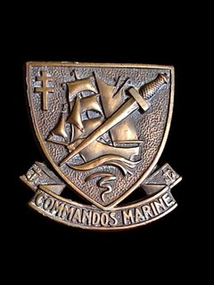Rare Insigne béret Commandos Marine petit module 25/22mm Arthus Bertrand