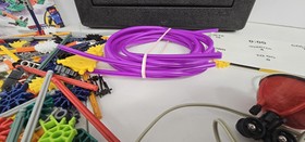 K'NEX Black Box Hard Carry Case  filled with Knex, Motor & Instructions As Is 