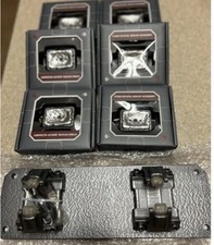 Disney Star Wars Galaxy's Edge 1 Lightsaber Hilt Stand  6 Kyber Crystal Stands