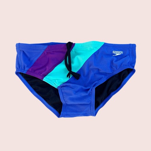 Short de bain homme Speedo bleu éblouissant colorblock one 28 30 32 34 36 38 - Photo 3/4
