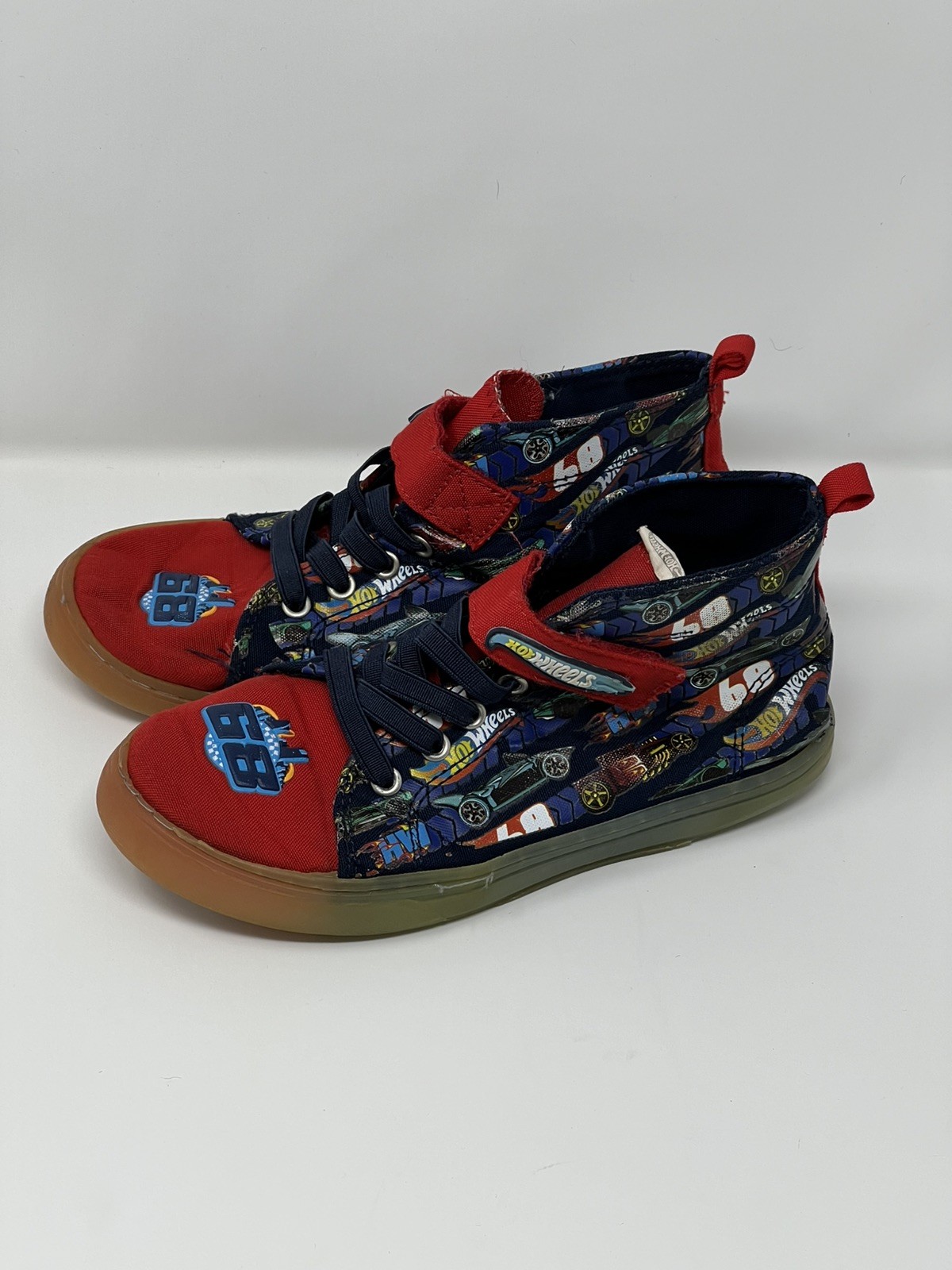 Hot Wheels Toddler Boys Light-up High-Top Sneaker Size 1 - Still light up!