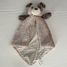 Ebba Aurora Puppy Dog Lovey Security Baby Blanket Tan Brown Plush Toy Lovie Gift