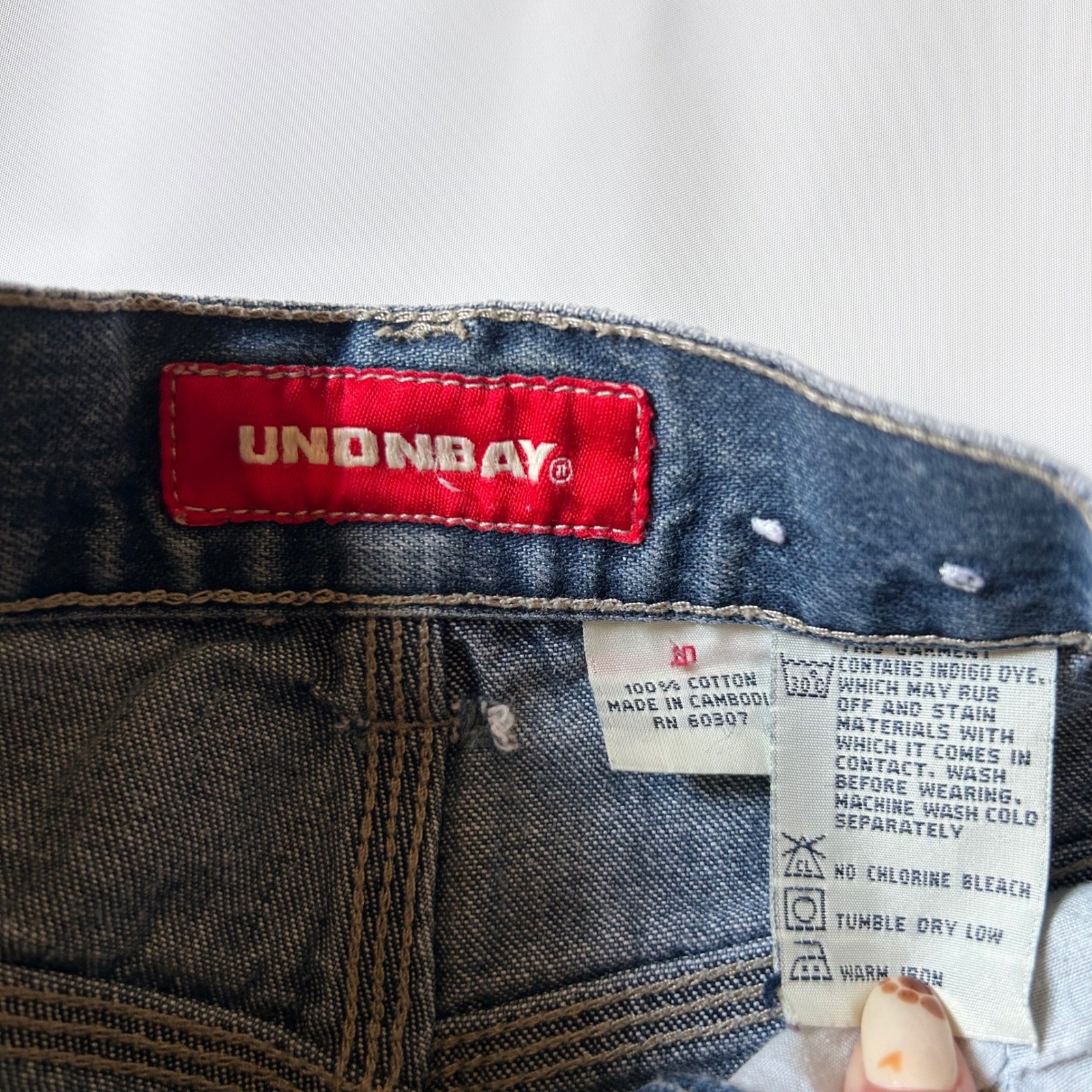 Y2K Kids Union Bay Baggy Denim Jorts Boys Size 10 image 3