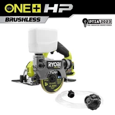 RYOBI ONE+ HP 18V Cordless Handheld Wet/Dry Masonry Tile Saw (Tool Only)