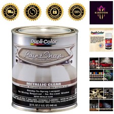 Paint Shop Finish System - Glossy Metallic Clear Lacquer 1 Quart - Fast-drying