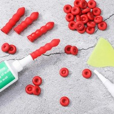Caulking Nozzle Cap Red Seal Glue Tip Saver Caulk Gun Nozzle Cover