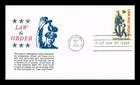 US COVER LAW AND ORDER FIRST DAY ISSUE SCOTT 1343 KHOL KRAFT CACHET