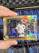 2025 Topps Series 1 Celebration Dugout Peeks Aaron Judge SP 1:2095 DP-4 GOLD /50