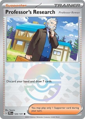 Professor's Research [Prof Rowan] (Poke Ball ) Holo  SV: Prismatic 124/131 NM