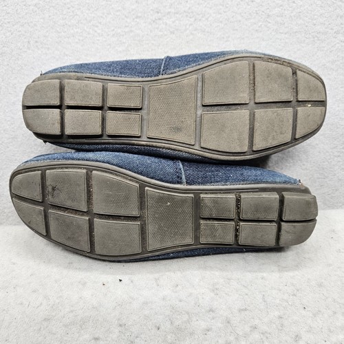 Levis Mens Denim Blue Brown Deck Shoes Size 8 - Picture 8 of 11