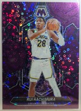 2023-24 Panini Mosaic Basketball - Fastbreak Purple Prizm Rui Hachimura /50 LA
