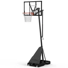 Portable Basketball Hoop Outdoor, Adjustable Height Basketball Goal