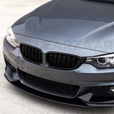 For BMW F32 F33 F36 4 Series Gloss Black Kidney Grill Grille Twin Bar M4 Style