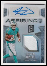 Kenyan Drake RPA 2016 Panini Spectra #APA-KD Aspiring Patch Autographs #/199