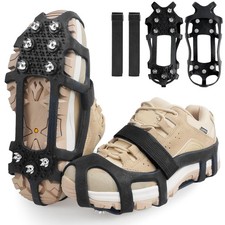 Crampons Ice Cleats for Shoes and Boots Snow Traction Cleats for Walking on S...