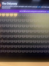 The Odyssey IMAX 70mm NYC Two tickets 09/05/2027 6PM