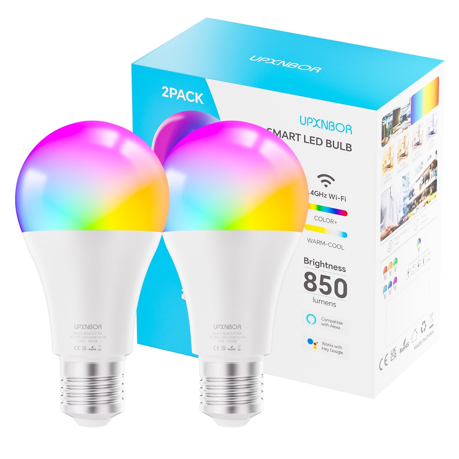Ampoule intelligente E27 RGBWW pour créer des ambiances cinéma et soirées connectées