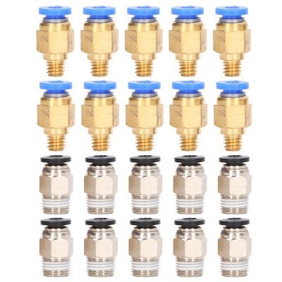 20Pcs 3D Printer Pneumatic Fitting PC4 M6 PC4 10 Accessory Set Kit For Creal CS
