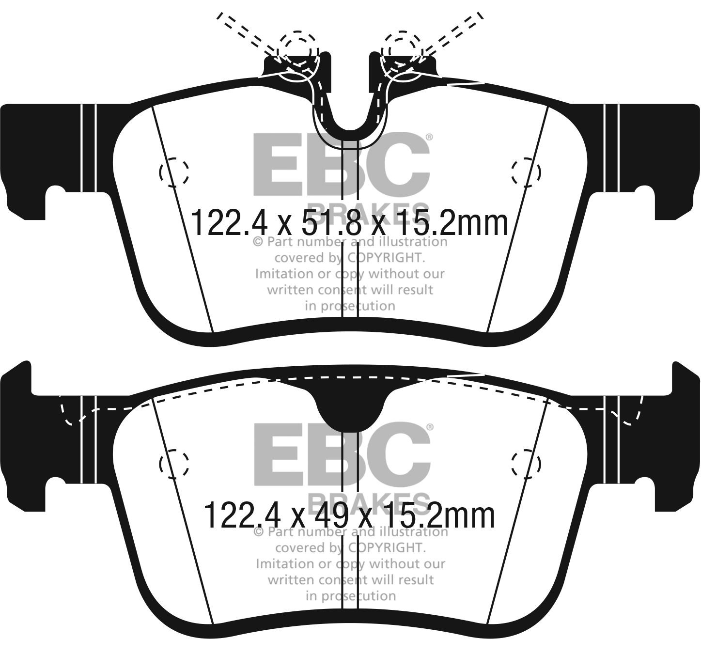 EBC DP22306 BRAKE PAD SET DISC BRAKE Rear