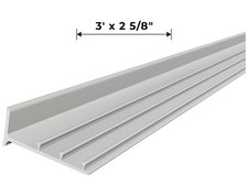 RA-1 Railrax O Gauge Shelf Section 3-Foot x 2-5/8", Satin - Glenn Snyder Shelf