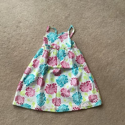PENELOPE MACK GIRLS SUNDRESS ,5, THIN STRAPS, FLORAL  , LINED, CRISS CROSS FRONT