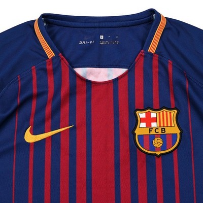 FC Barcelona 2017 2018 Home Football Jersey Soccer Shirt Nike Size