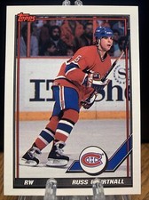 #119 Russ Courtnall - Montreal Canadiens - 1991-92 Topps Hockey