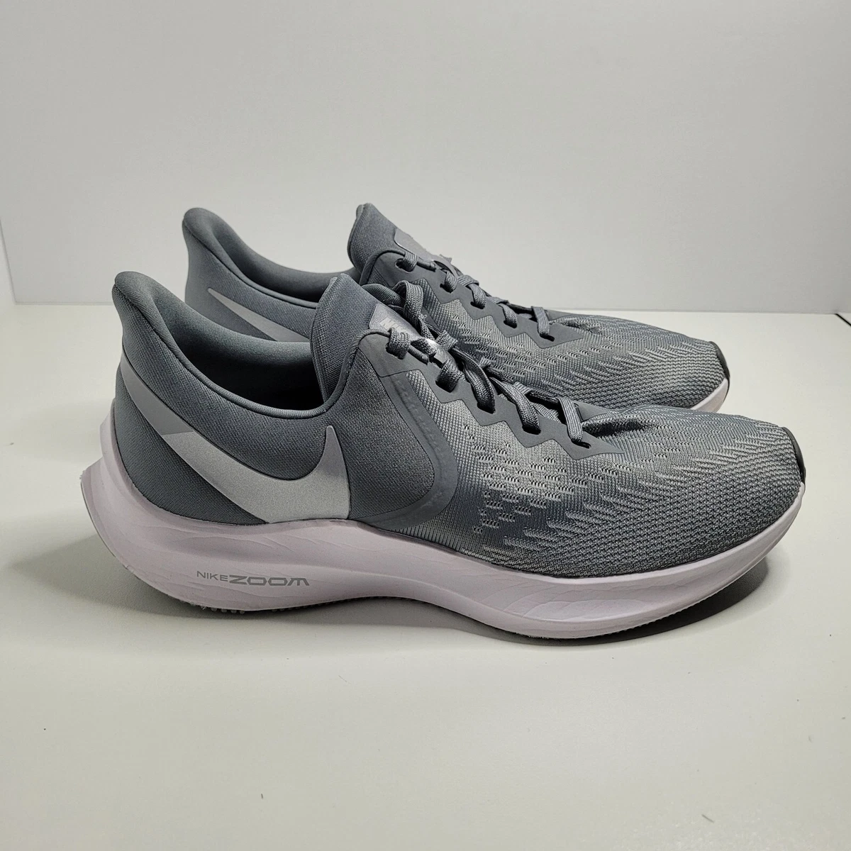 Nike AQ8228 002 Zoom Winflo Gray Low Top Running Shoes Women s US 8.5