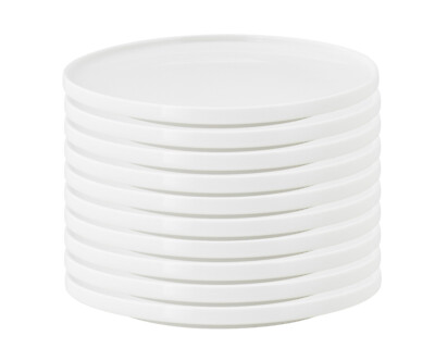 10er SET Maxwell & Williams AX0518 Teller 21 cm KITCHEN Weiß, Porzellan