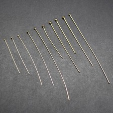 14KT - Gold Filled Ball Headpins - 10 sizes (0.30mm-0.63mm)