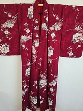 Antique Silk Kimono Robe,gown, Dressing,Lingerie, Nightwear,48